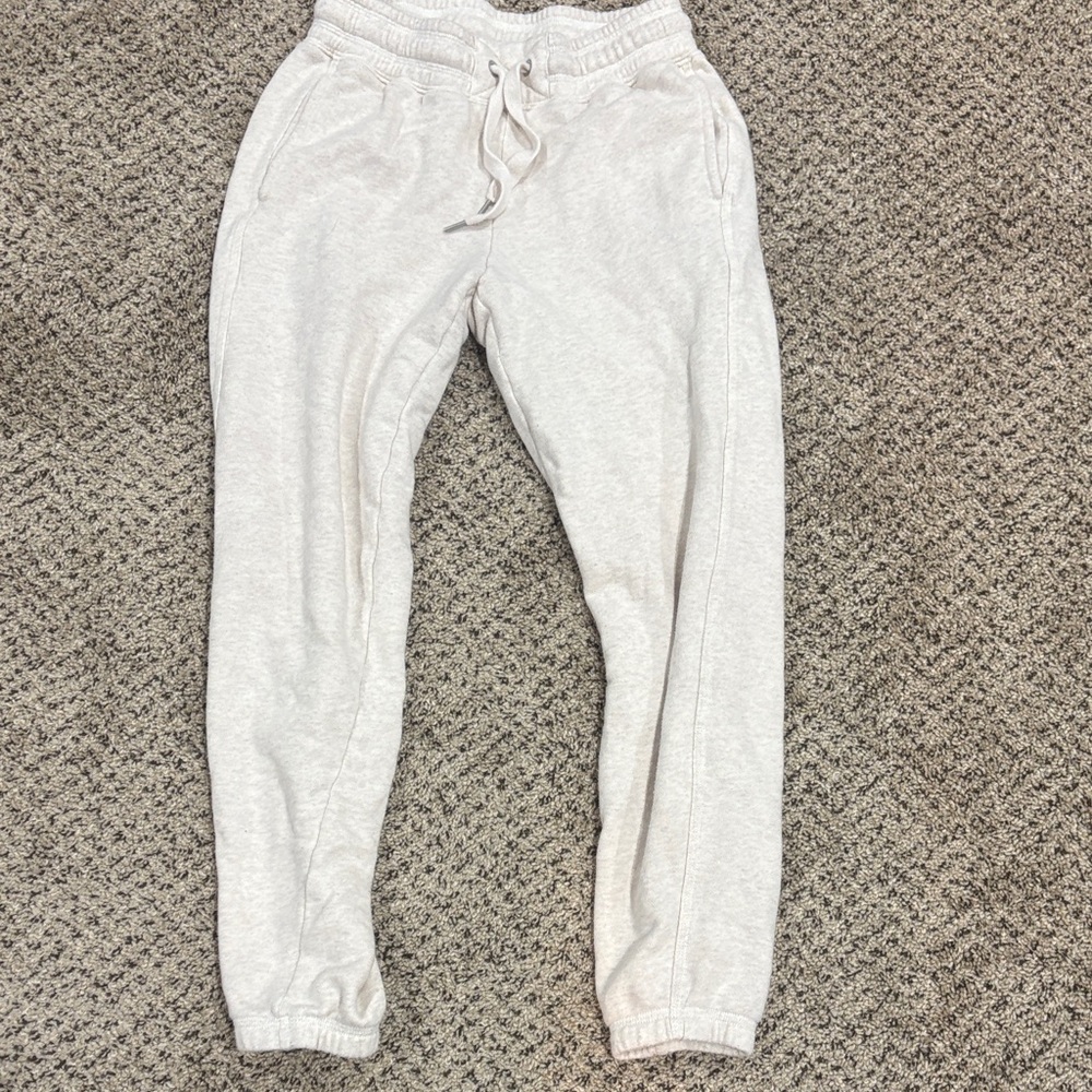 womens cream aerie sweatpants